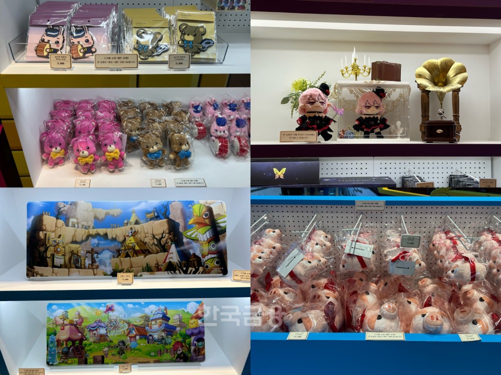 넥슨은 이번 메이플스토리 팝업스토어를 위해 250여종 굿즈를 마련했다. / 사진=이주은 기자