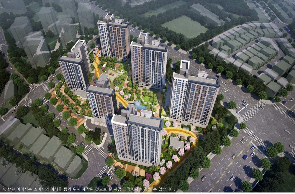 영통역자이 프라시엘 조감도./사진제공=GS건설