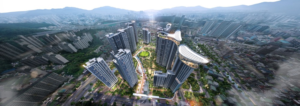 산본1동1지구 재개발사업 조감도./사진제공=현대건설