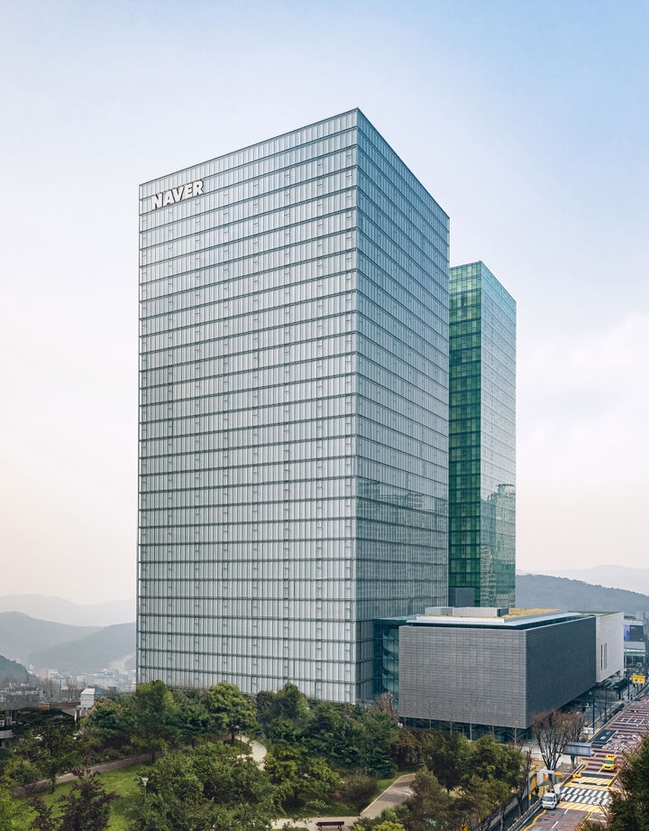 경기도 분당에 위치한 네이버 1784 사옥 전경. / 사진제공=네이버
