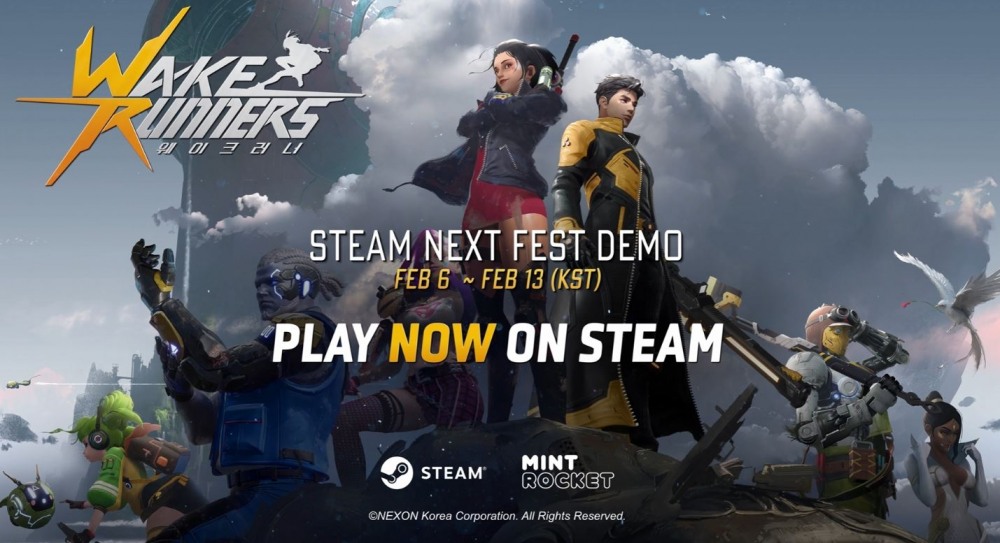 넥슨의 게임 개발 서브 브랜드 민트로켓이 신작 '웨이크러너'의 첫 공개 테스트를 5일부터 13일까지 스팀에서 진행한다. / 사진제공=넥슨
