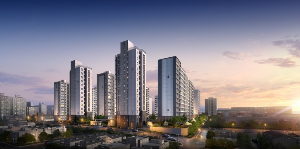 더샵 둔촌포레 단지투시도