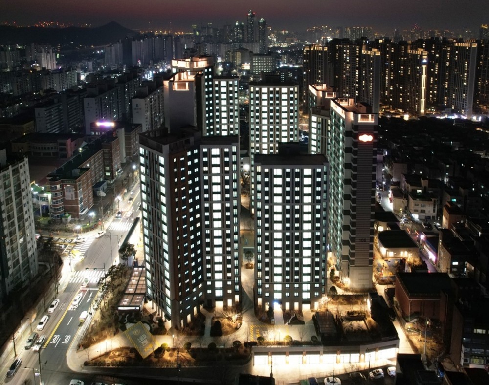 주안e편한세상에듀서밋 점등식 / 사진제공=코람코자산신탁