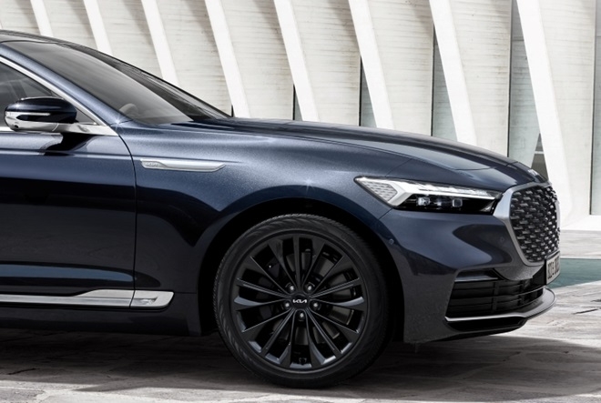 기아 K9 2024 연식변경 출시...그릴 패턴 변화