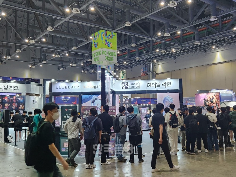 플레이엑스포 2024 이터널 리턴 부스 현장. / 사진=김재훈 기자