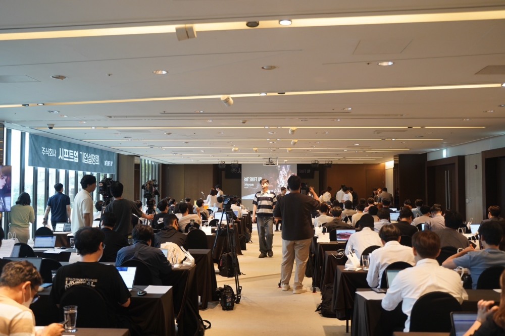 시프트업 IPO 간담회 현장. / 사진=시프트업