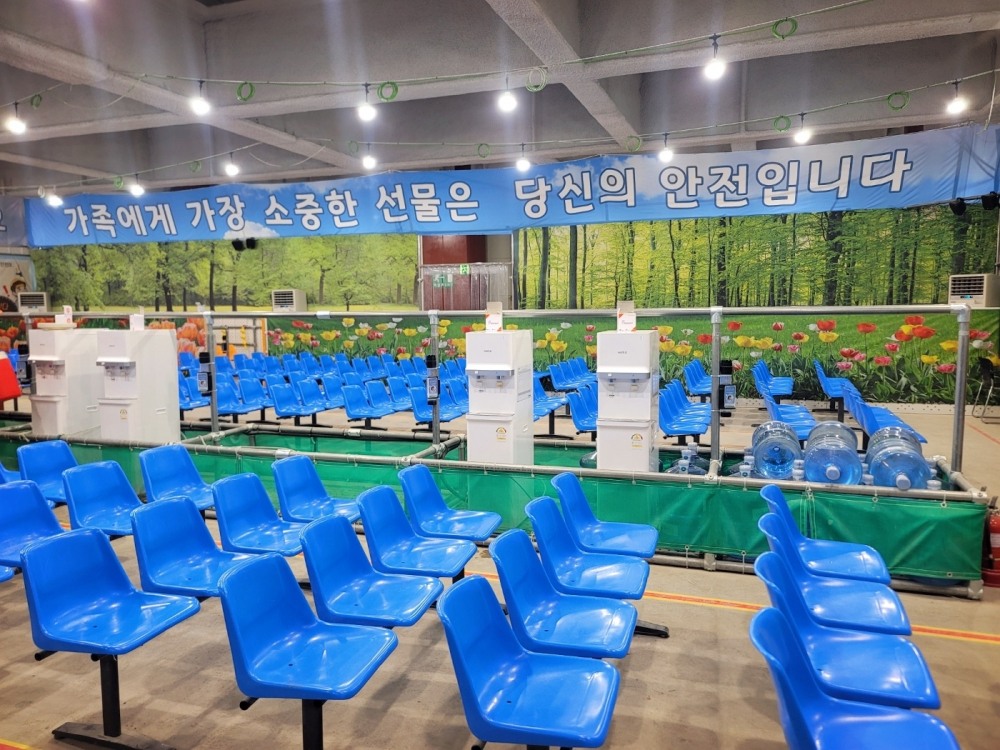 삼성물산 현장에 설치된 근로자 휴식공간 전경 / 사진제공=삼성물산 건설부문