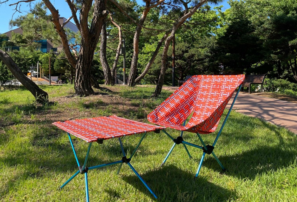 힐스테이트 X 헬리녹스 캠핑용품./사진제공=현대건설