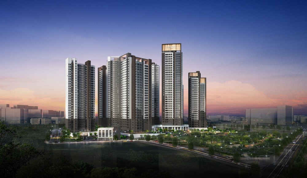 라체르보 푸르지오 써밋 야경투시도 / 사진제공=대우건설