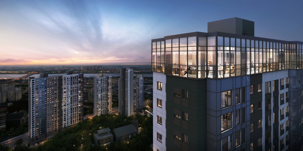 한강 수자인 오브센트 스카이라운지./사진제공=한양