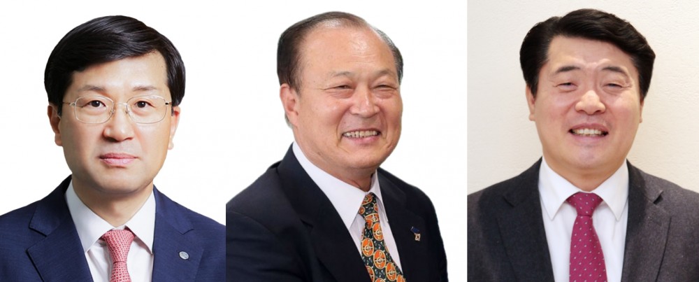 (왼쪽부터)김철환 전 수협은행 부행장, 강철승 전 중앙대 교수, 양제신 전 하나은행 부행장