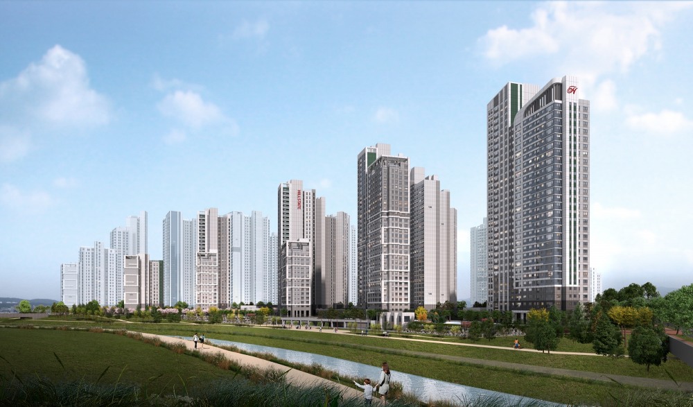 힐스테이트 도안리버파크 1단지 투시도./사진제공=현대건설