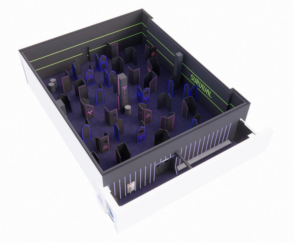 레이저건 실내서바이벌장./사진제공=송파구