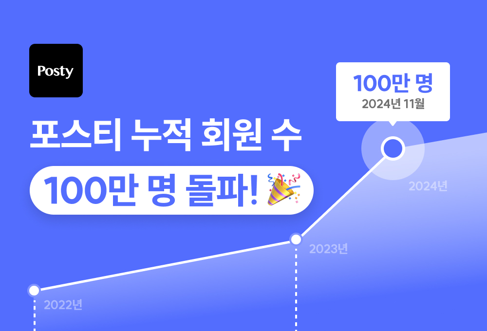 포스티가 누적회원수 100만명을 돌파했다. /사진제공=카카오스타일