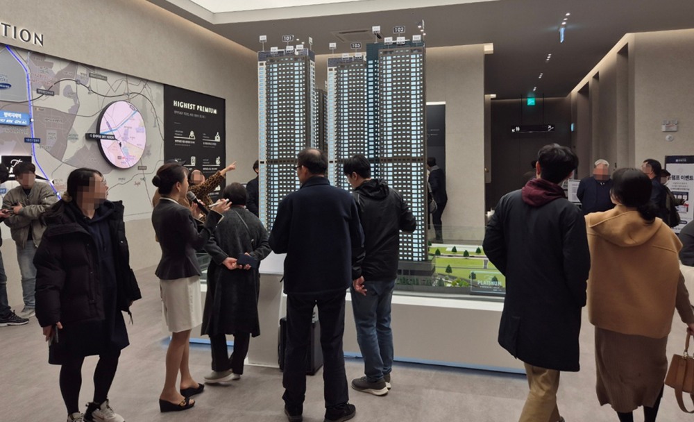 더 플래티넘 스카이헤론 견본주택 내부 전경 / 사진제공=쌍용건설