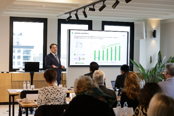 셀트리온 독일 미디어 간담회 현장. /사진=셀트리온