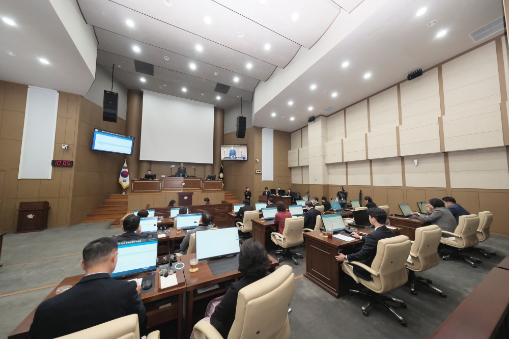 마포구의회 제272회 정례회 1차 본회의가 진행되는 모습./사진제공=마포구의회