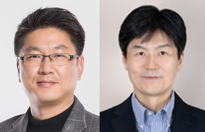 삼성전자 파운드리 사업 전면에 배치된 한진만(왼쪽) 사장과 남석우 사장. / 사진=삼성전자