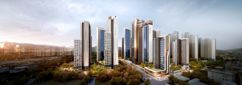 써밋 이스티지 단지투시도 / 사진제공=대우건설