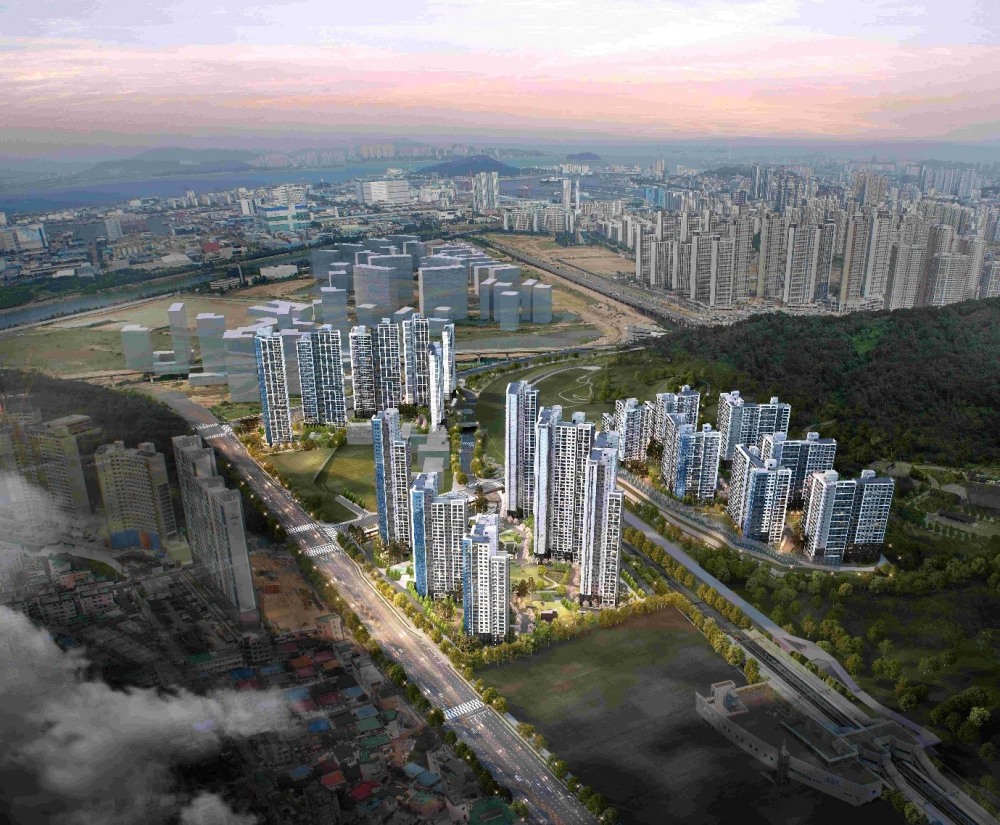 ‘래미안 송도역 센트리폴’ 전체 조감도 / 사진제공=삼성물산