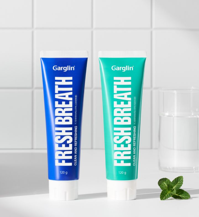 동아제약 '가그린 후레쉬 브레스 치약' 2종. /사진=동아제약