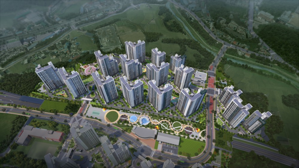 용인 푸르지오 원클러스터 2∙3단지 조감도. / 사진제공=대우건설