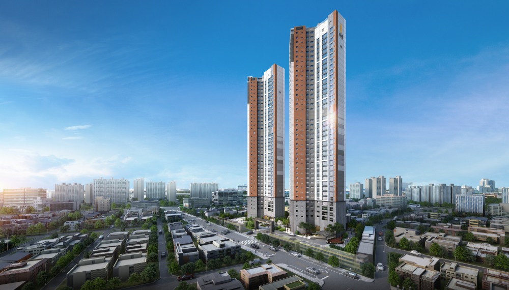 용현 우방 아이유쉘 센트럴마린 투시도./사진제공=대한토지신탁