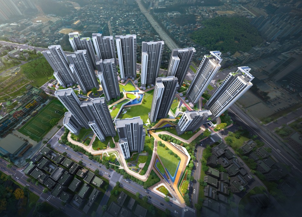 원주 단계주공아파트 재건축 조감도. / 사진제공=HDC현대산업개발