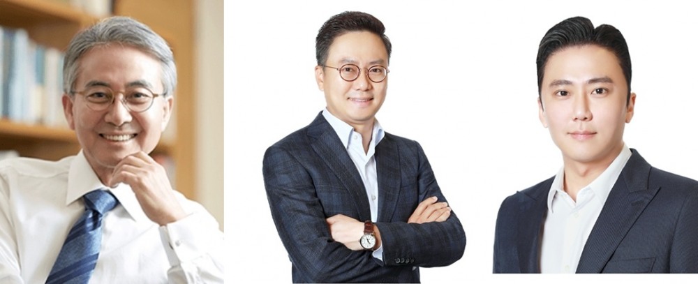 BGF 홍석조 회장, 홍정국 부회장, 홍정혁 사장(왼쪽부터)./사진제공=BGF리테일