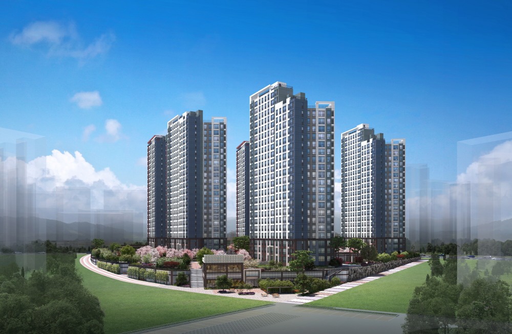 평택 고덕 A48 금성백조 예미지 투시도./사진제공=금성백조건설