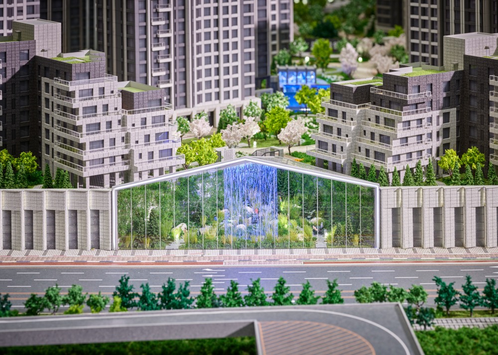 '아크로 한남' 홍보관. 사진=DL이앤씨