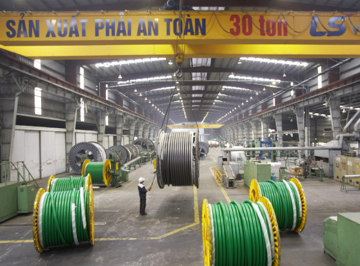 LS에코에너지 베트남 하이퐁 생산법인 LS-VINA 내부 시설 모습. /사진제공=LS에코에너지