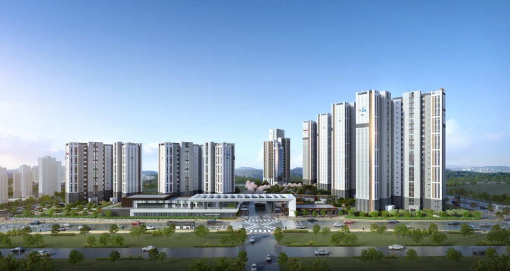 ‘고덕 자연앤 하우스디’ 투시도. / 사진제공=대보건설