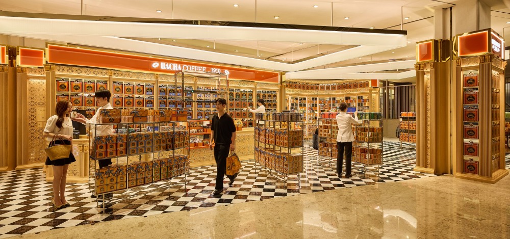 롯데백화점 에비뉴엘 잠실점에 '바샤커피' 세번째 매장이 문을 열었다. /사진제공=롯데백화점