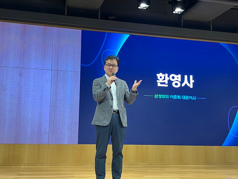 이준희 삼성SDS 대표. / 사진=정채윤 기자