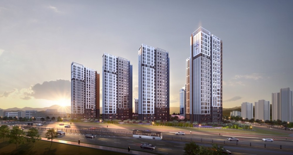 '고덕 자연앤 하우스디' 투시도. /사진제공=대보건설