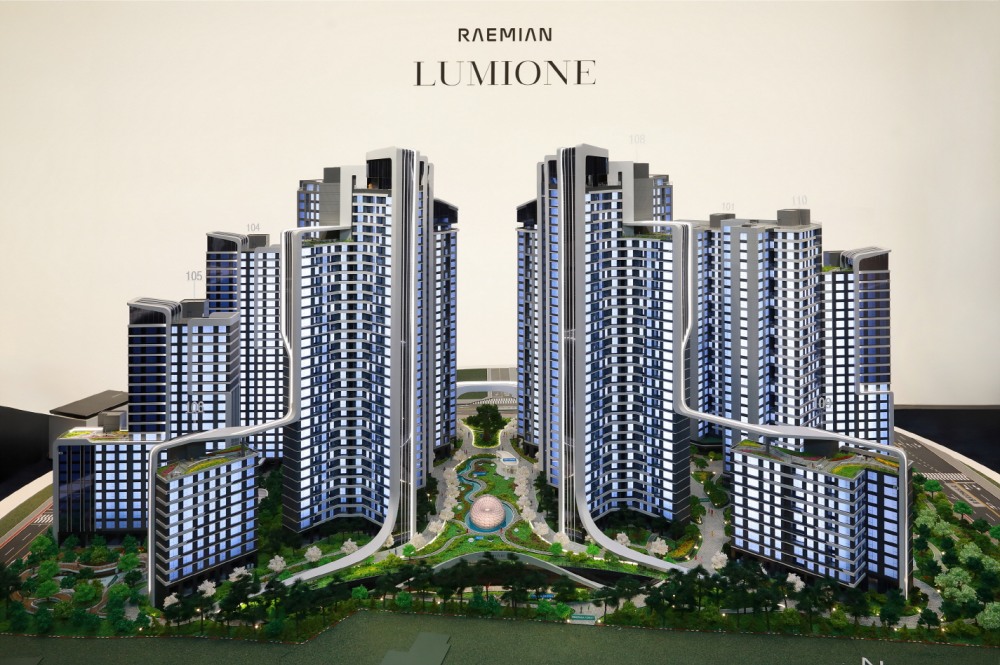 개포우성7차 '래미안 루미원' 홍보관 모형. /사진제공=삼성물산