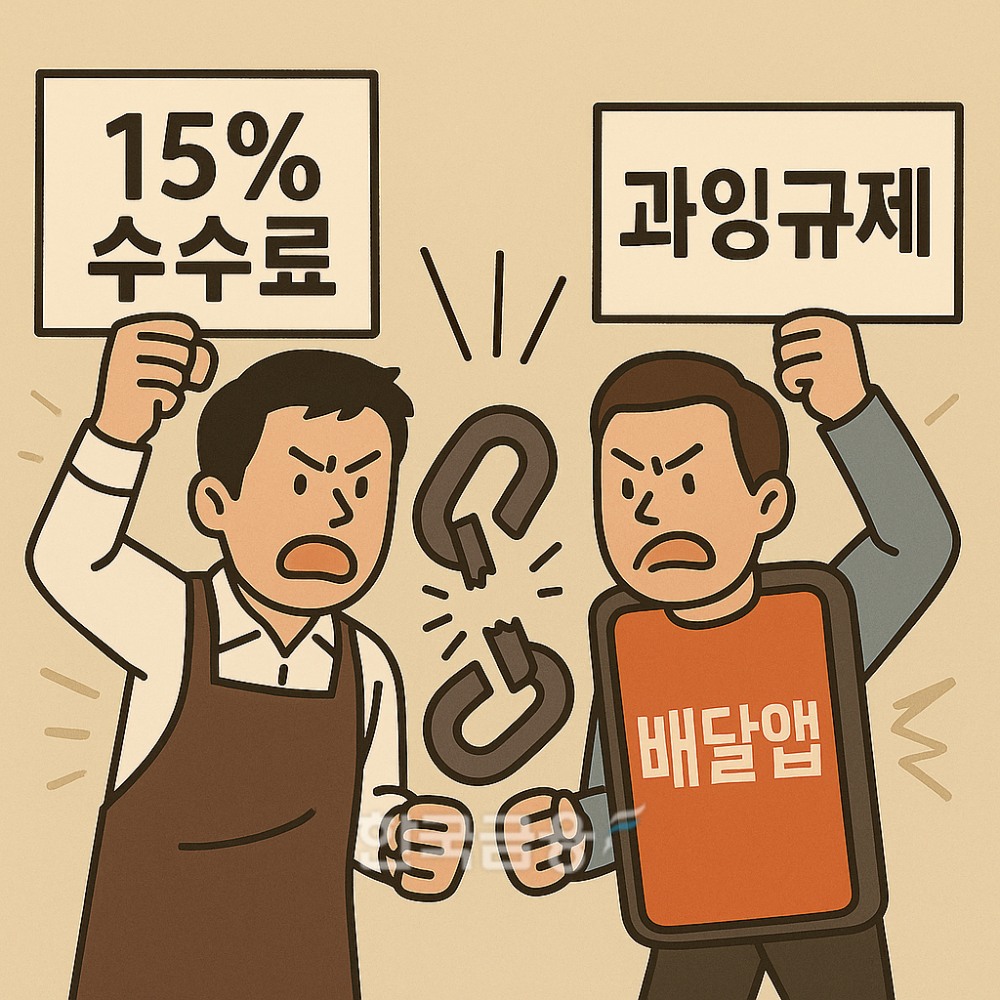 배달앱 수수료 상한제가 온플법에 포함될지 관심이 쏠린다. /사진=챗GPT