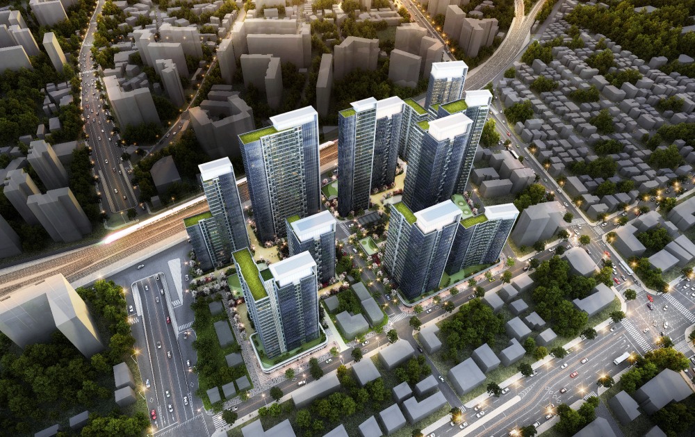 신내동 모아타운 조감도./사진제공=우리자산신탁