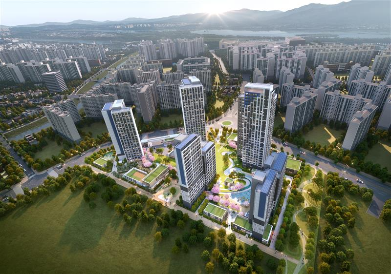 교산A1블록 조감도./사진제공=동부건설