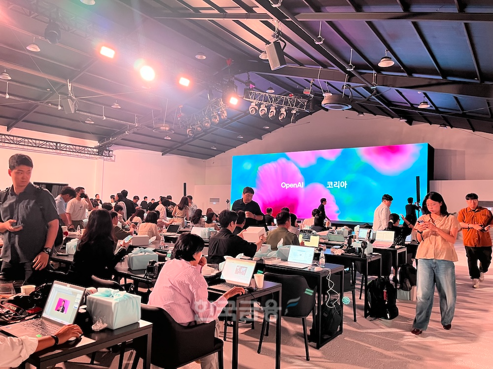 10일 서울 광진구 파이팩토리 스튜디오에서 오픈AI 코리아가 공식 출범을 발표했다. / 사진=정채윤 기자