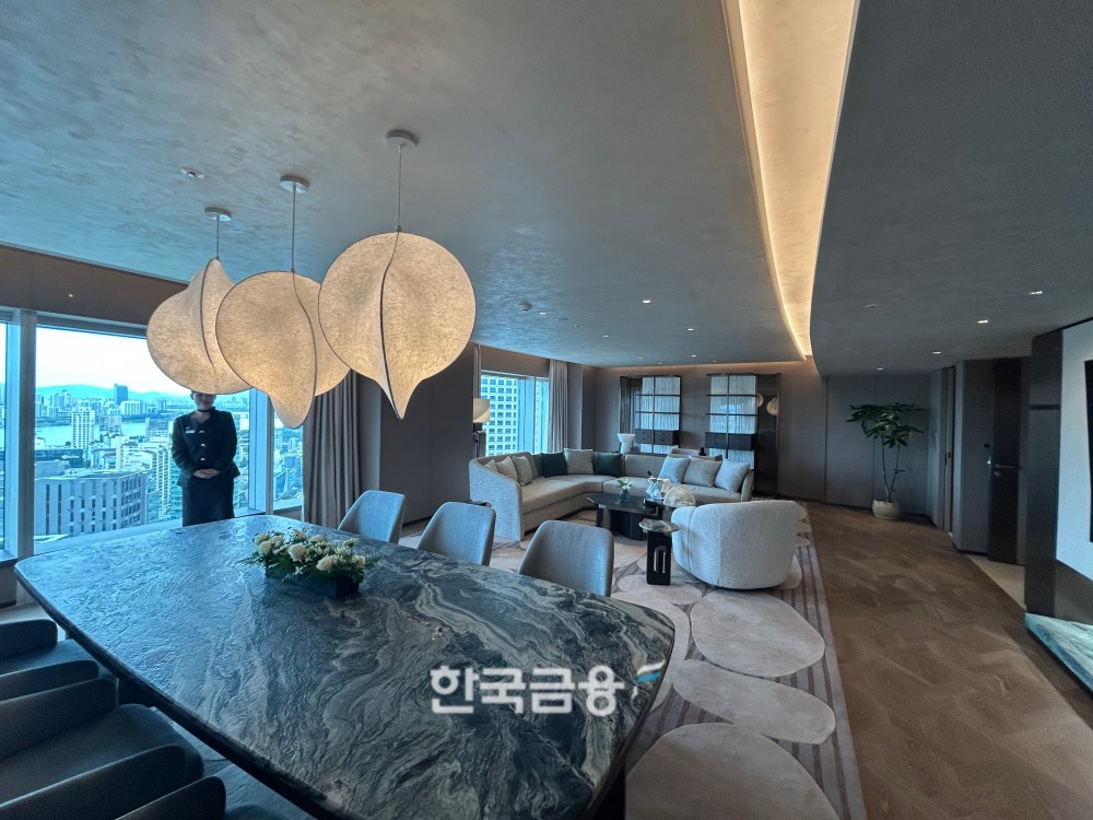 웨스틴 서울 파르나스의 프레지덴셜 스위트룸, /사진=박슬기 기자