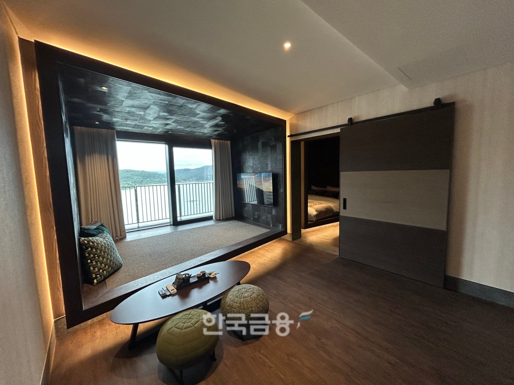 소노캄 경주의 디럭스 스위트 객실. /사진=박슬기 기자