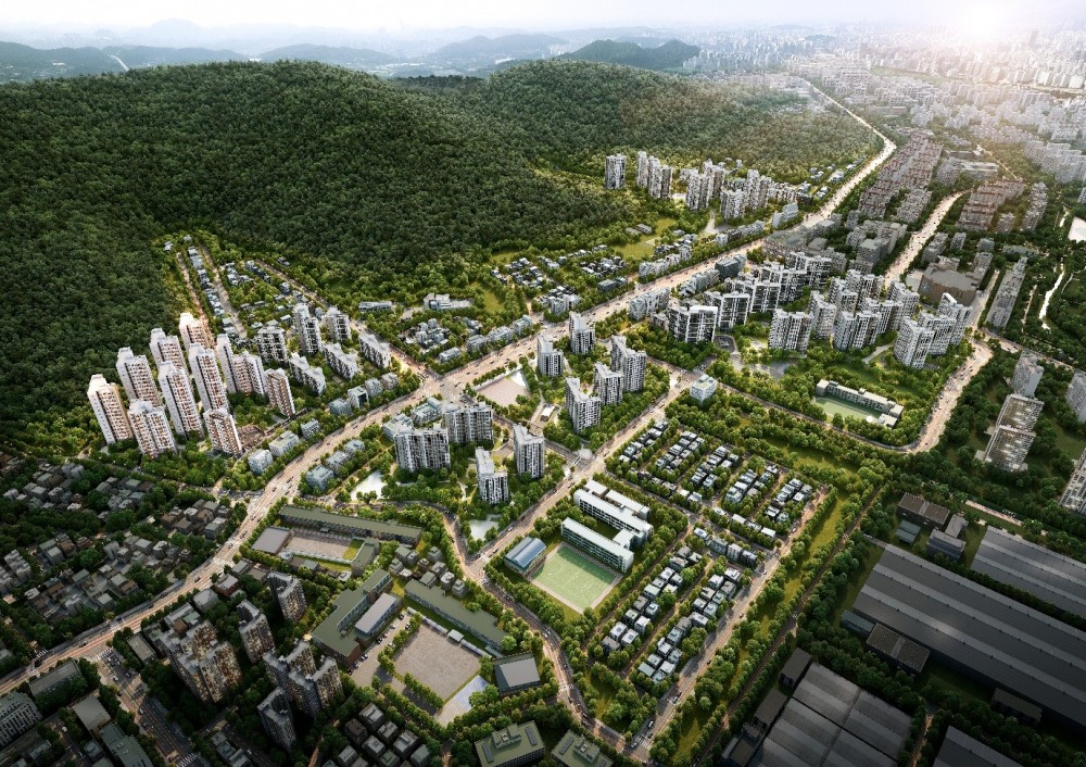 광명 구름산지구 개발 예정도./사진제공=유승건설