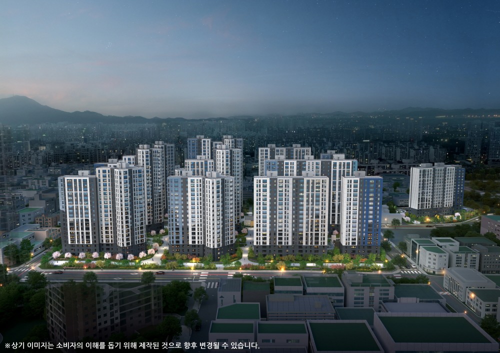 두산위브&수자인 부평 더퍼스트 투시도. /사진제공=두산건설