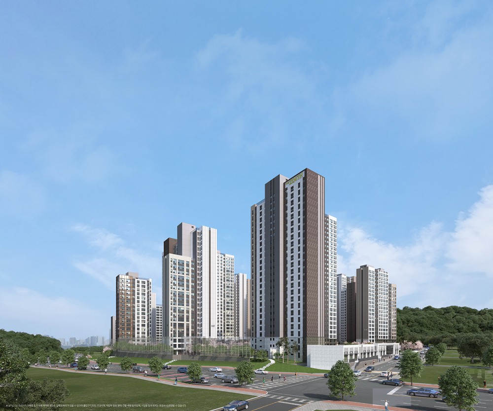 두산위브더제니스 청주 센트럴파크 투시도. /사진제공=두산건설