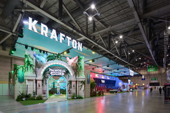 크래프톤 지스타 2025 부스 전경. / 사진=크래프톤