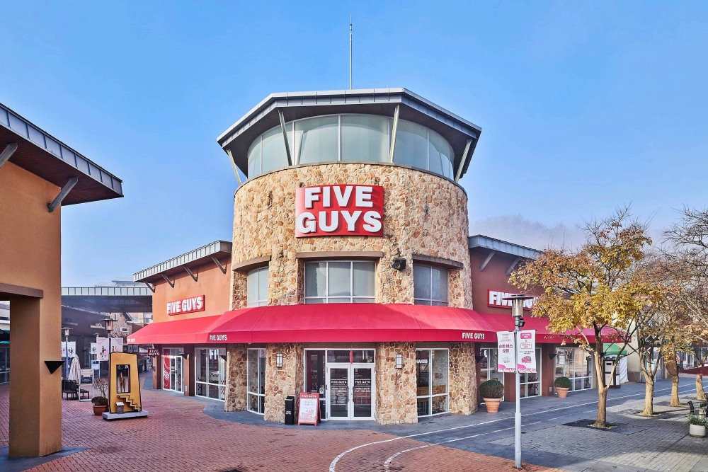 파이브가이즈가 신세계여주프리미엄아울렛에 17일 문을 연다. /사진제공=에프지코리아