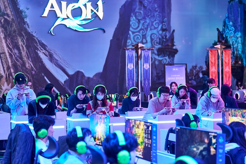 BTC관 엔씨소프트 '아이온2' 시연존. / 사진=지스타조직위원회