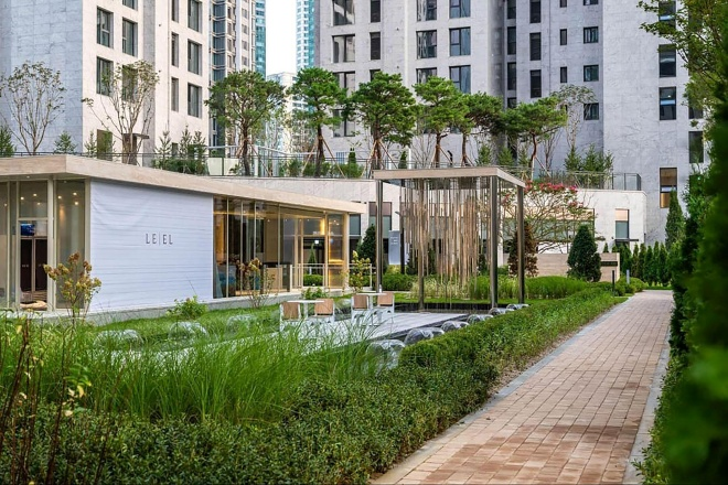 청담르엘 조경./자료제공=롯데건설